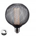 LED Bulb - Modern Black Metal - 4W - E27 - G125 - Dimmable