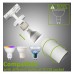 Track Light - EMMEN WHITE - for GU10 Lamp - Single Phase