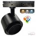LED Track Light 1-Phase 40W-28W - ROMA Black - GxTronic Driver - Adjustable Optics 24º-60º - UGR13 - CCT