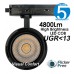 LED Track Light 1-Phase 40W-28W - ROMA Black - GxTronic Driver - Adjustable Optics 24º-60º - UGR13 - CCT