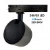 LED Track Light 1-Phase 40W-28W - ROMA Black - GxTronic Driver - Adjustable Optics 24º-60º - UGR13 - CCT