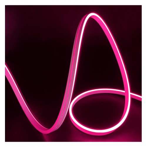 Flexible Neon LED 24V 13W/m - 50M Coil - Special for Signage - 6x12mm - Cut every 1cm - Pink Flexible Neon LED 24V 13W/m - 50M Coil - Special for Signage - 6x12mm - Cut every 1cm - Pink