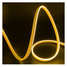 Flexible Neon LED 24V 13W/m - 50M Coil - Special for Signage - 6x12mm - Cut every 1cm - Lemon Yellow