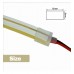 Flexible Neon LED 24V 13W/m - 50M Coil - Special for Signage - 6x12mm - Cut every 1cm - Lemon Yellow