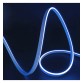 Flexible Neon LED 24V 13W/m - 50M Coil - Special for Signage - 6x12mm - Cut every 1cm - Blue