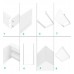 Surface Mounting Kit for LED Panel 60x60 - H65mm