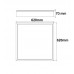 Surface Mounting Kit for LED Panel 60x60 - H65mm