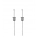 Universal Pendant Kit - Silver - with 3m cable - Pack of 2 units