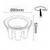 Downlight LED 6W - 9W - 12W Luxury White - Bridgelux Chip - UGR11 - 3CCT - CRI +92