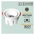 Downlight LED 6W - 9W - 12W Luxury White - Bridgelux Chip - UGR11 - 3CCT - CRI +92