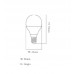 LED Bulb 6W E14 G45 220º - OSRAM CHIP DURIS E 2835