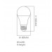 LED Bulb 9W E27 A60 180° - OSRAM CHIP DURIS E 2835