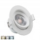 7W White Round LED Downlight - Adjustable - CCT Selectable Color