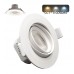 7W White Round LED Downlight - Adjustable - CCT Selectable Color