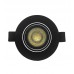 7W Black Round LED Downlight - Adjustable - UGR19 - CCT Selectable Color