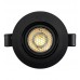 7W Black Round LED Downlight - Adjustable - UGR19 - CCT Selectable Color