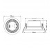 7W Black Round LED Downlight - Adjustable - UGR19 - CCT Selectable Color