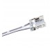 Transparent connector for COB + SMD LED strips - 10mm - IP20