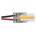 Transparent connector for COB + SMD LED strips - 10mm - IP20