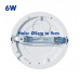 Downlight + LED Ceiling Light - Circular - MOSS White LUMILEDS - 6W ADJUSTABLE - Selectable CCT Color