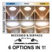 Downlight + LED Ceiling Light - Circular - MOSS White LUMILEDS - 6W ADJUSTABLE - Selectable CCT Color