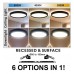 Downlight + LED Ceiling Light - Circular - BLACK MOSS LUMILEDS - 18W ADJUSTABLE - Selectable CCT Color