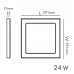 Downlight + LED Ceiling Light - Square - BLACK MOSS LUMILEDS - 24W ADJUSTABLE - Selectable CCT Color Downlight + LED Ceiling Light - Square - BLACK MOSS LUMILEDS - 24W ADJUSTABLE - Selectable CCT Color