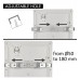 Downlight + LED Ceiling Light - Square - BLACK MOSS LUMILEDS - 18W ADJUSTABLE - Selectable CCT Color