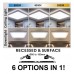 Downlight + LED Ceiling Light - Square - MOSS WHITE LUMILEDS - 18W ADJUSTABLE - Selectable CCT Color Downlight + LED Ceiling Light - Square - MOSS WHITE LUMILEDS - 18W ADJUSTABLE - Selectable CCT Color
