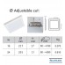 Downlight + LED Ceiling Light - Square - MOSS WHITE LUMILEDS - 18W ADJUSTABLE - Selectable CCT Color Downlight + LED Ceiling Light - Square - MOSS WHITE LUMILEDS - 18W ADJUSTABLE - Selectable CCT Color