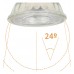 LED GU10 8W HIGH LUMINOSITY - Glass - 24º - SMD1A1A