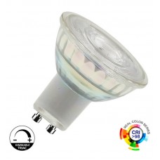 LED GU10 8W HIGH LUMINOSITY - Glass - 24º - SMD1A1A - DIMMABLE TRIAC