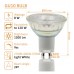 LED GU10 8W HIGH LUMINOSITY - Glass - 24º - SMD1A1A - DIMMABLE TRIAC