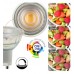 LED GU10 8W HIGH LUMINOSITY - Glass - 24º - SMD1A1A - DIMMABLE TRIAC