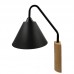 Black LED Wall Light - LERUM - For E27 LED