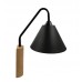 Black LED Wall Light - LERUM - For E27 LED