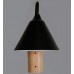 Black LED Wall Light - LERUM - For E27 LED