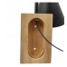 Black LED Wall Light - LERUM - For E27 LED