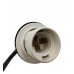 Black LED Wall Light - LERUM - For E27 LED