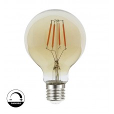 6W LED Bulbs Filament Vintage E27 G80 Gold - Dimmable