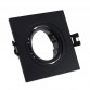 Housing Square Adjustable BLACK for GU10 LED