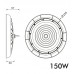 150W UFO Industrial LED High Bay - NEW TITAN CCT - CHIP LUMILEDS SMD 2835