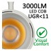 Track Light 30W PARIS White Single-Circuit | Bridgelux Chip | UGR11 | 24º