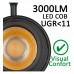 copy of Track Light 30W PARIS Black Single-Circuit | Bridgelux Chip | UGR11 | 24º