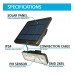 Detachable Solar LED Sconce - 1000 Lumens - PIR Motion Sensor - 4000K