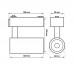 LED Spotlight 30W BRAGA White Single-Phase Track - CCT - CRI+90 - 40º