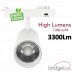 LED Spotlight 30W BRAGA White Single-Phase Track - CCT - CRI+90 - 40º