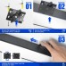 Lámpara lineal LED colgante 40W | POLARIS | Interconexión lineal | 3CCT | 120cm